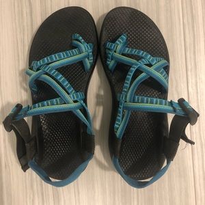 Blue & Green chaco sandals
